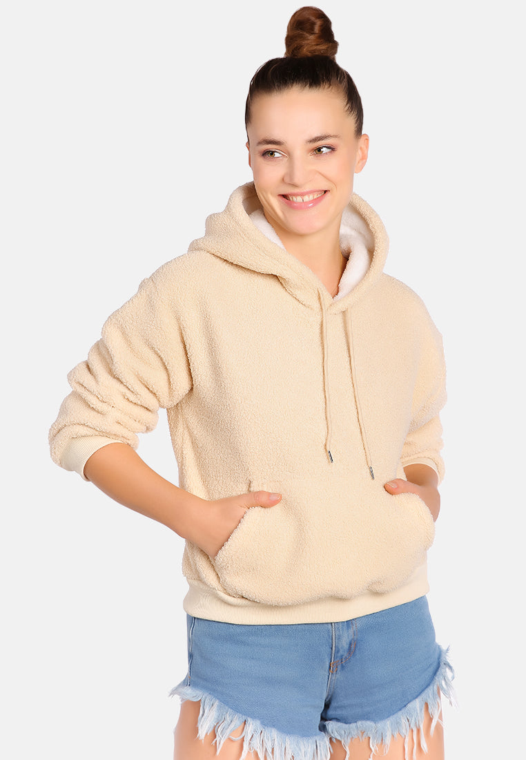 Soft Fleece Pullover Drawstring Hoodie