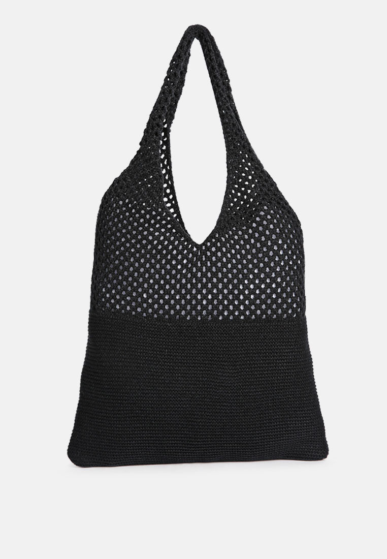 Somerset Knitted Woollen Tote Bag