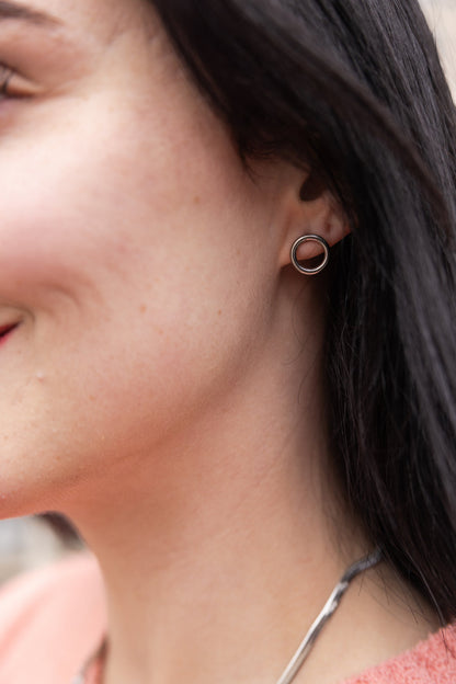 Luxe Silver Oriana Studs - Small