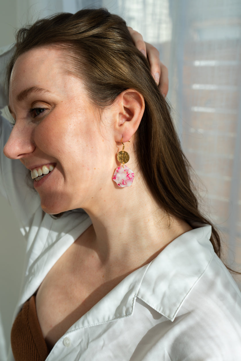 Hannah Earrings - Cherry Blossom