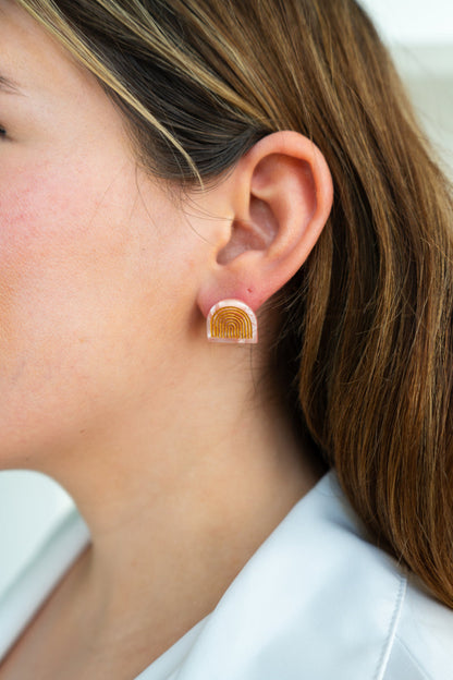 Betty Studs - Rose Quartz