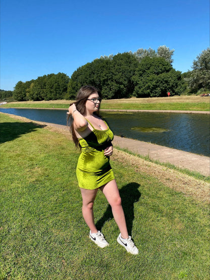 Velvet Mini Bodycon Dress
