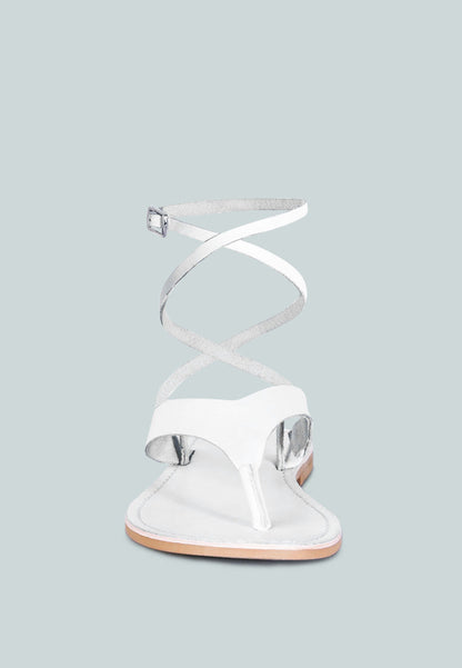 Wrap-Up Tie Around Flat Sandals