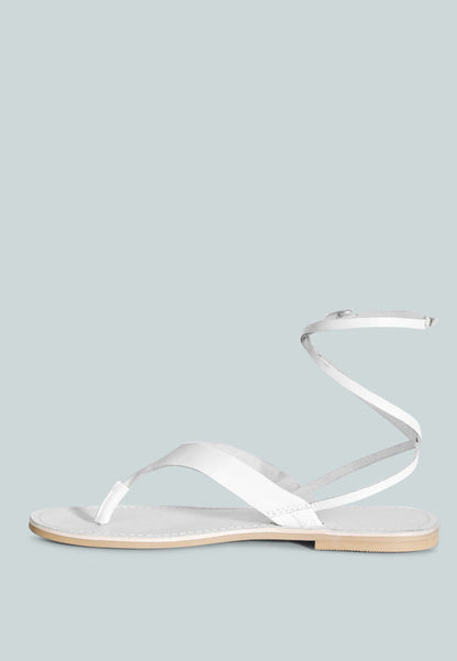Wrap-Up Tie Around Flat Sandals