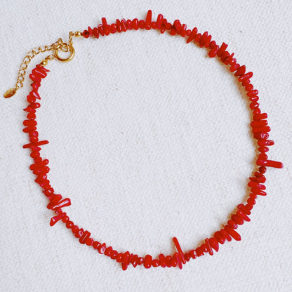 White Sands Coral Reef Necklace – Gold-Plated Coastal Style