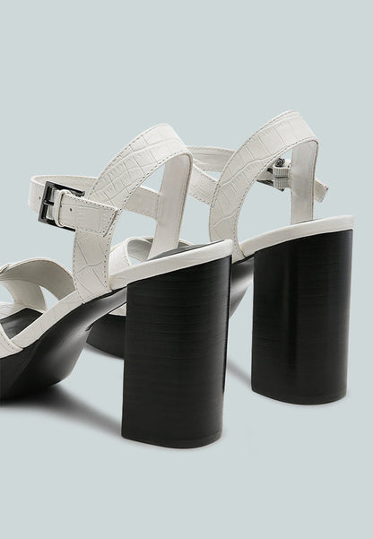 Chypre High Heeled Block Sandal