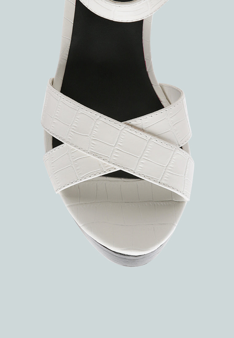 Chypre High Heeled Block Sandal
