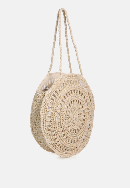 Wild Fiber Handmade Paper Crochet Round Bag