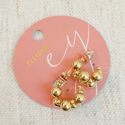 Woven Bubble Hoop Earrings