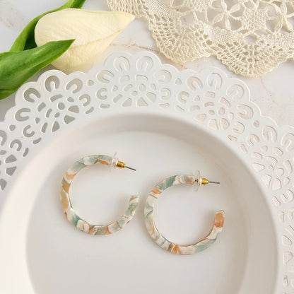 Camy Hoops - Creamsicle Mint