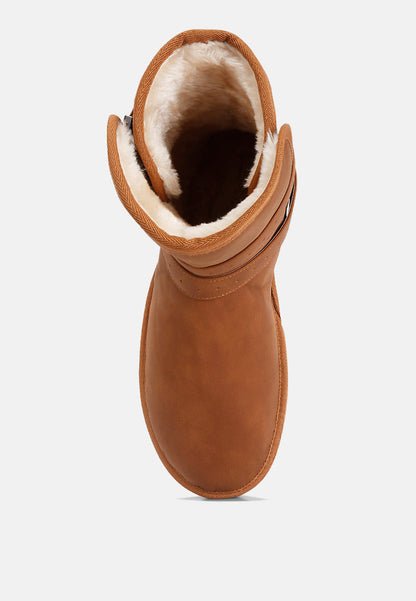 Basil Buckle Strap Detail Boots