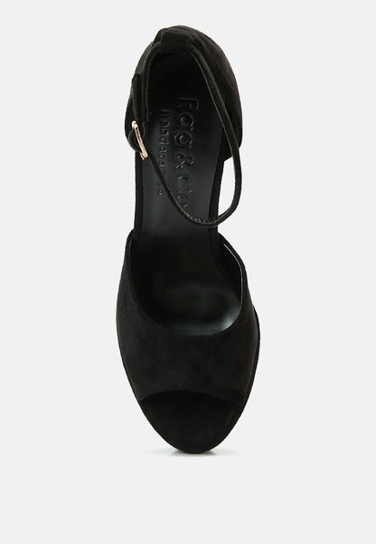 Beaty High Block Heeled Diamante Stud Sandals