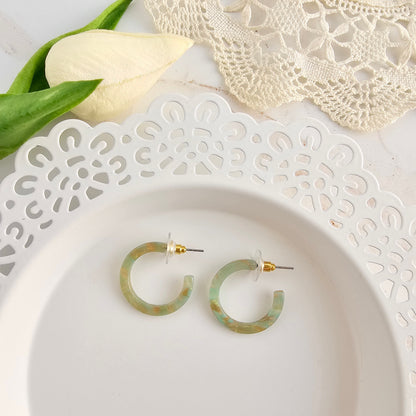 Cam Mini Hoops - Champagne Mint