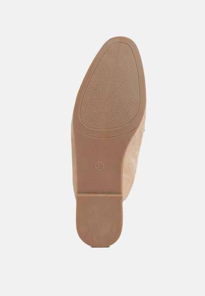 Briar Horsebit Embellishment Slip On Mules