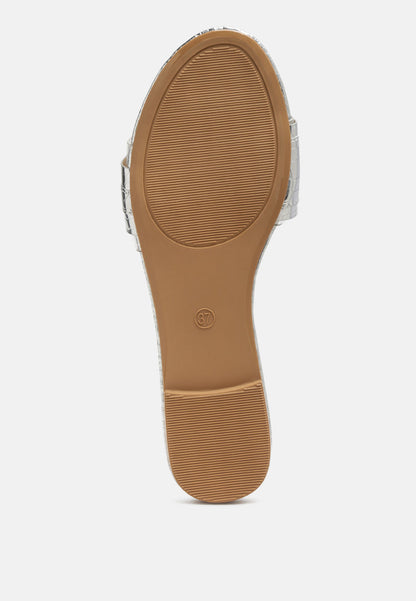 Brillo Jewel Croc Flats