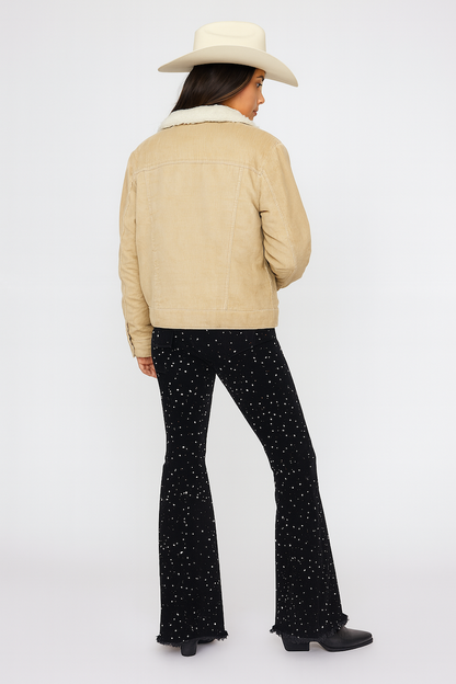 Vegas Glam Bell Bottom Jean in Black