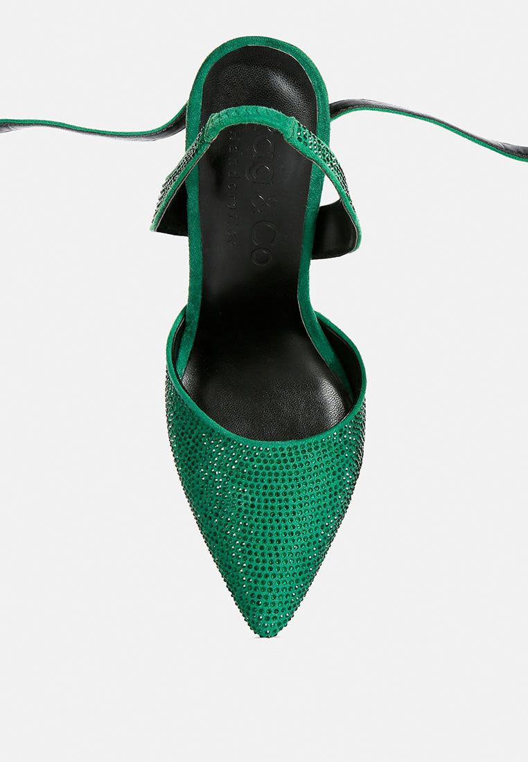 Charmer Diamante Studded High Heeled Sandal