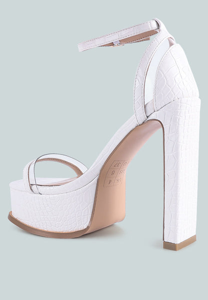Cutlass High Heeled Chunky Sandals