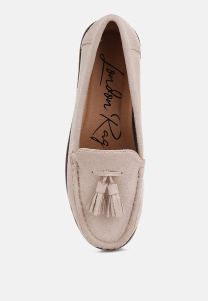 Daiki Platform Lug Sole Tassel Loafers