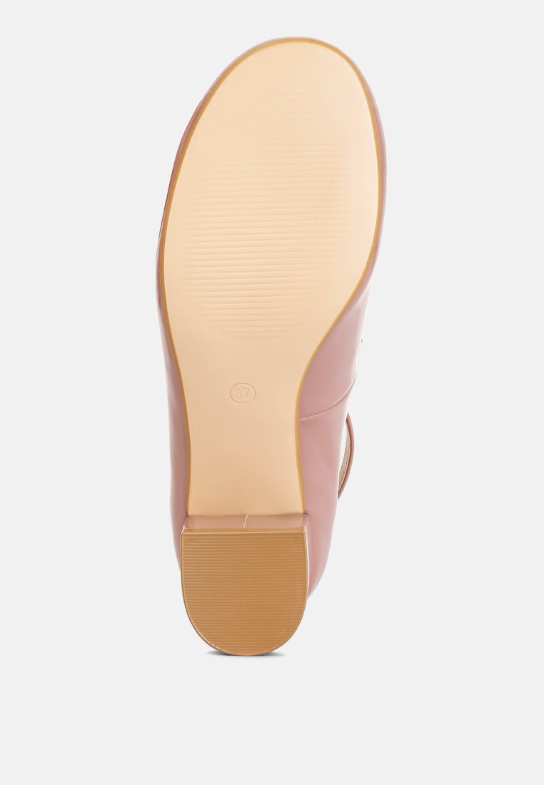Debbie Ankle Strap Low Block Heel Sandals