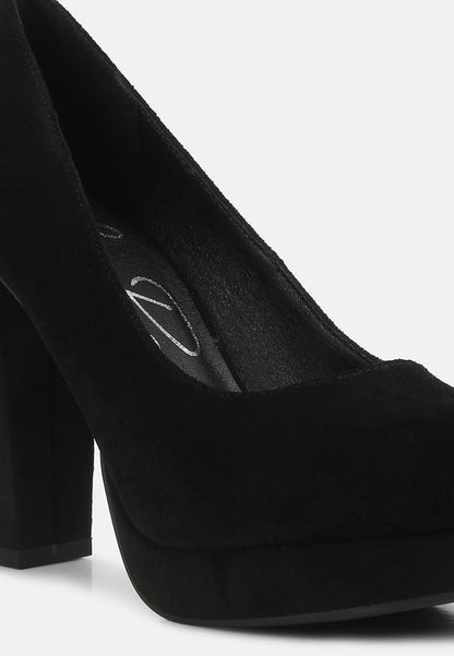 Delia Seude Block Heel Pumps