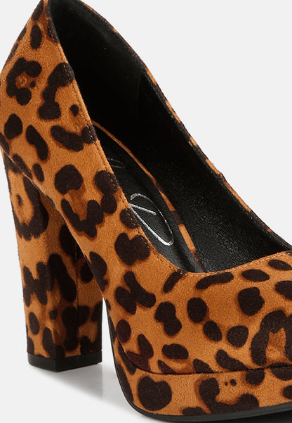 Delia Seude Block Heel Pumps