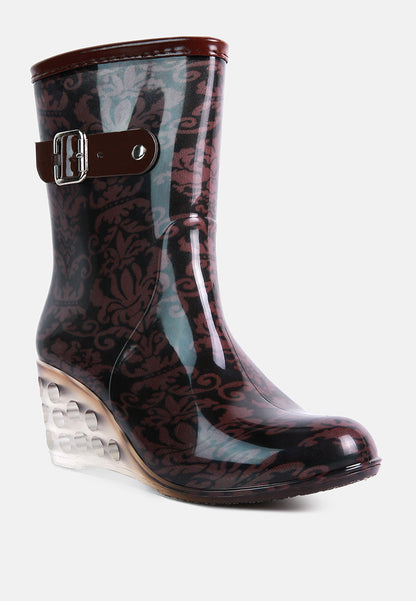 Drench Clear Wedge Rainboots