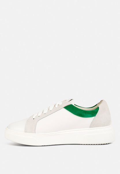 Endler Color Block Leather Sneakers