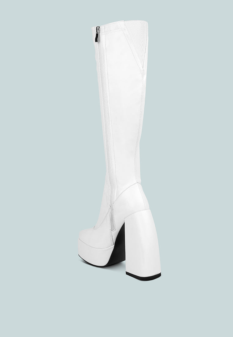 Fanning Platform Long Boots