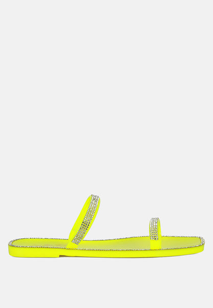 Fenta Diamante Detail Jelly Flats