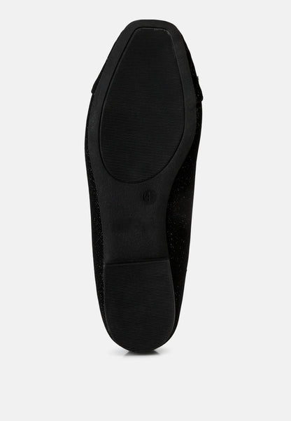 Gizeh Women Rhinestone Embellished Ballerinas