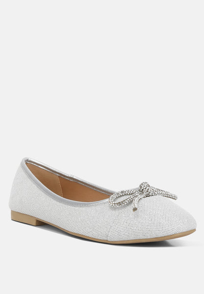 Gizeh Women Rhinestone Embellished Ballerinas