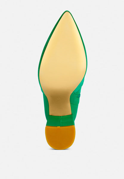 Schiffer High Block Heeled Long Boot