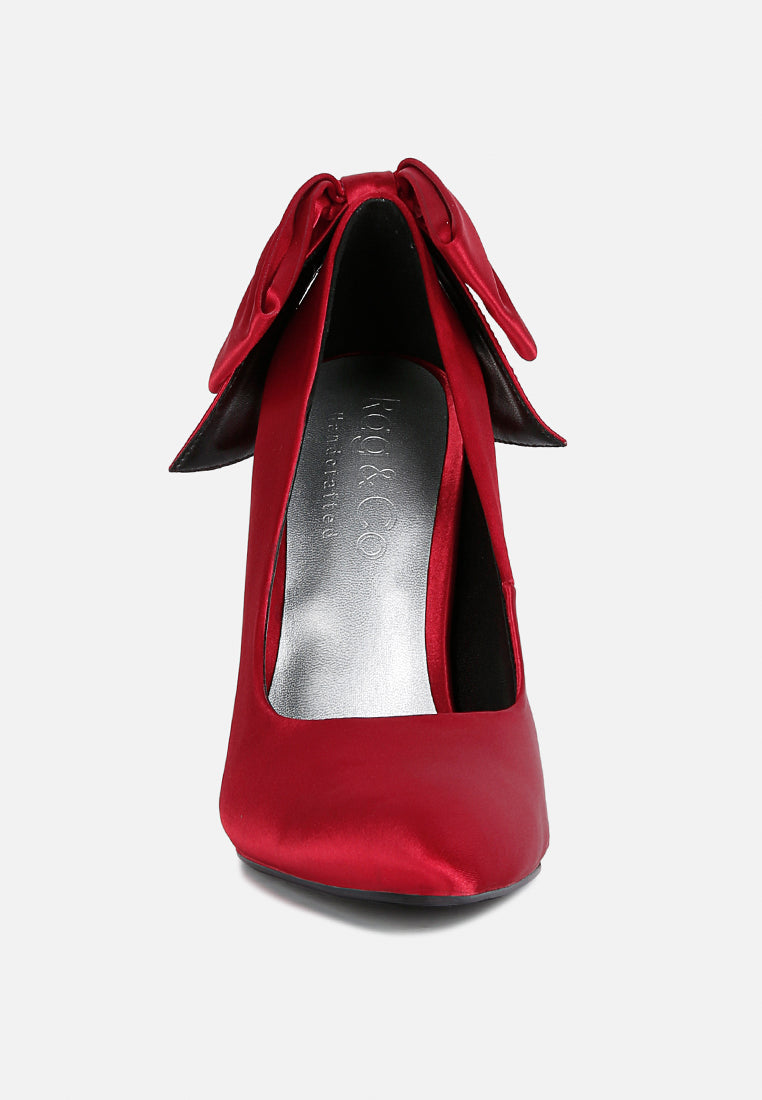 Hornet High Heeled Satin Pump Sandals