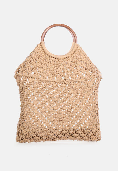 Left In Knots Handmade Cotton Crochet Bag