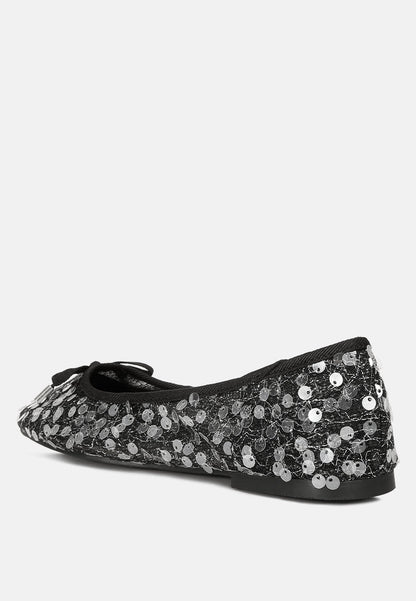 Lysander Sequin Embellished Sheer Ballet Flats