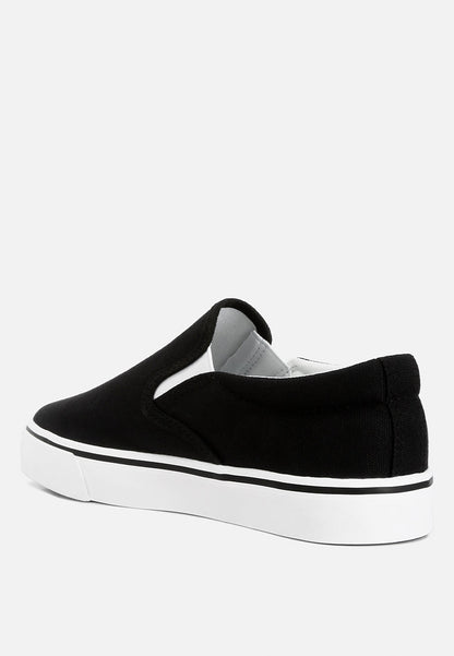 Men's canvas slip-on sneakers