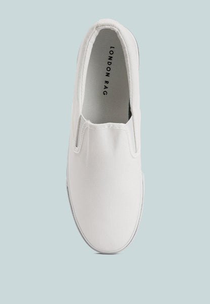 Men's canvas slip-on sneakers