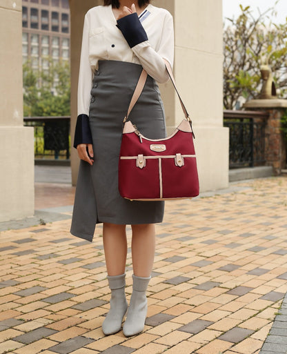MKF Collection by Mia K. - Harper Nylon Shoulder Bag and set