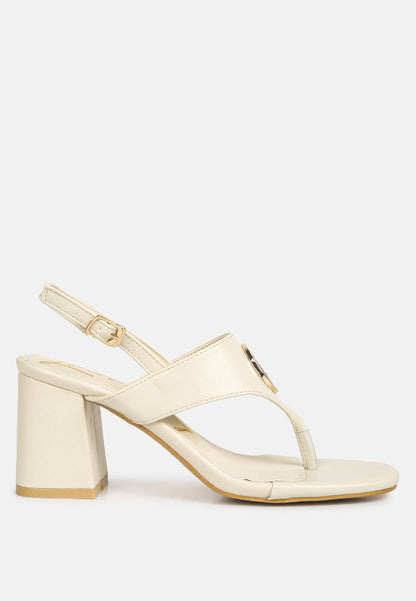 Monde Block Heel Thong Sandals