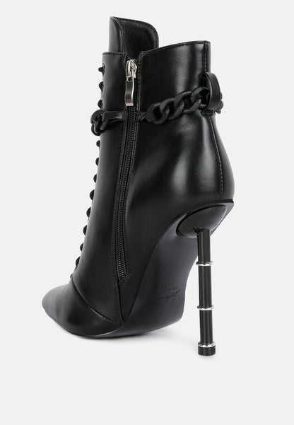 Moulin Ringed Stiletto Camouflage Ankle Boot