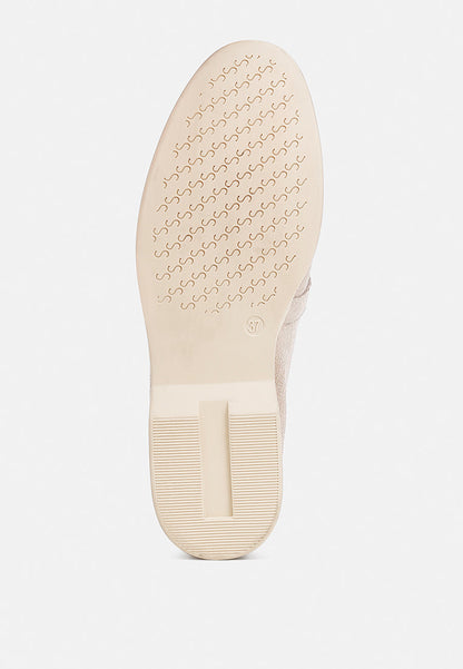 Nautica Genuine Suede Knot Detailed Loafers