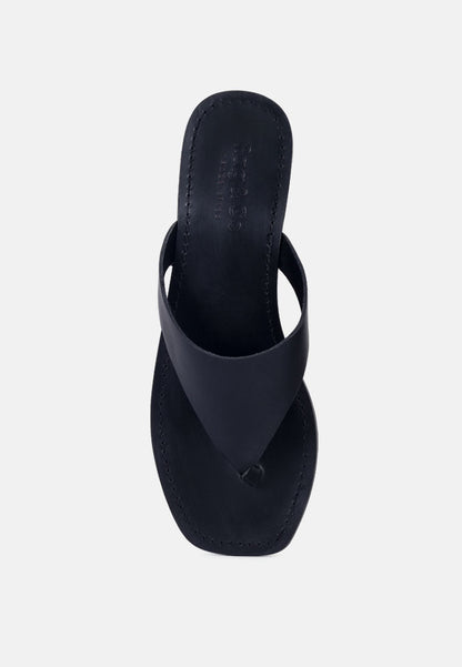 Orofer Soft Leather Luxury Thong Flats