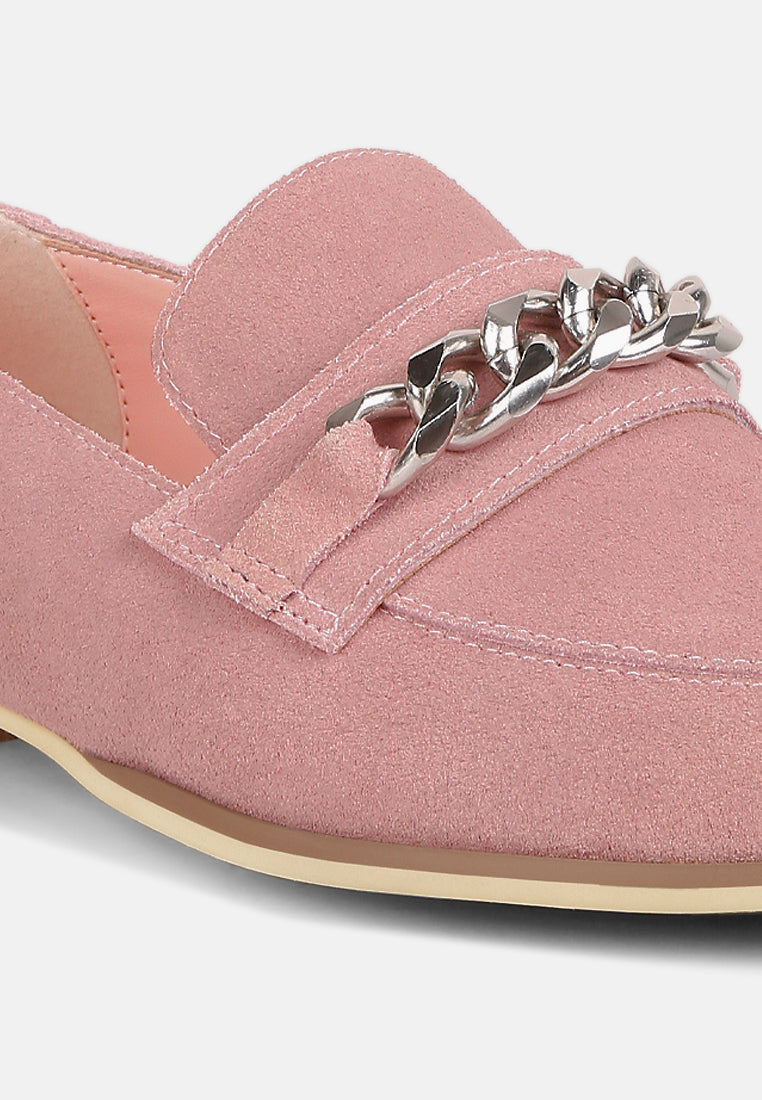 Ricka Chain Embellished Loafers