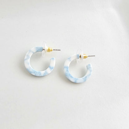 Micro Cam Mini Hoops - Saltwater Blue