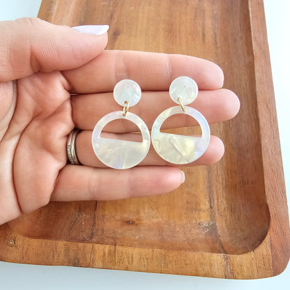 Lettie Earrings - Opalite