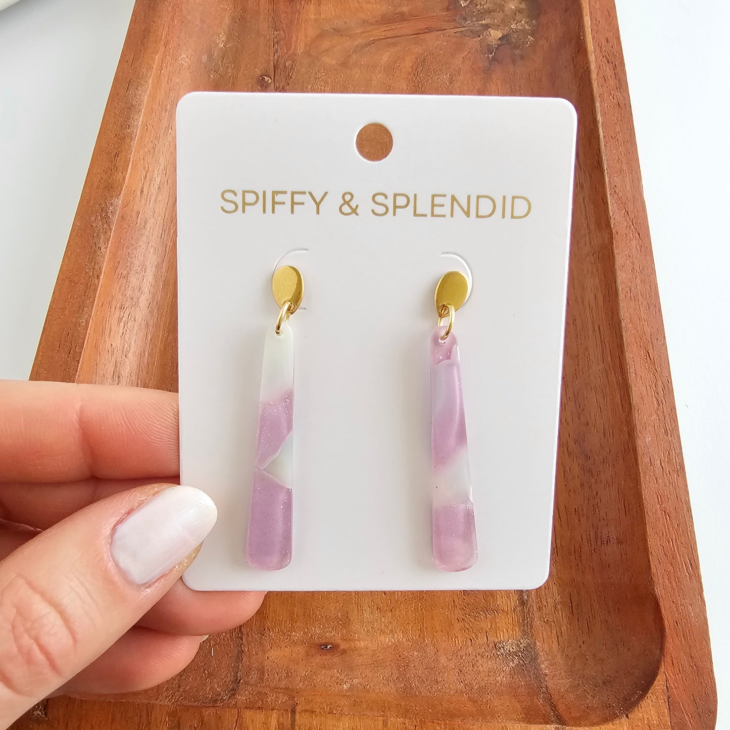 Blair Earrings - Lilac Quartz