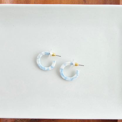 Micro Cam Mini Hoops - Saltwater Blue