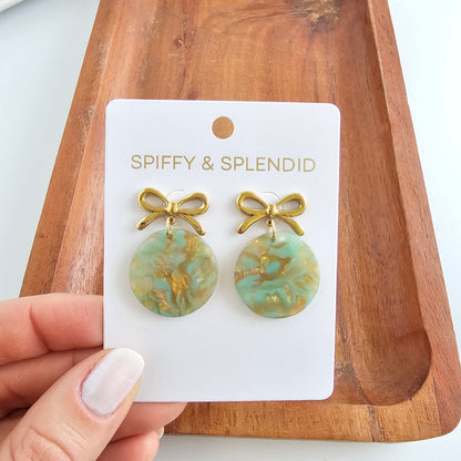 Bailey Earrings - Champagne Mint