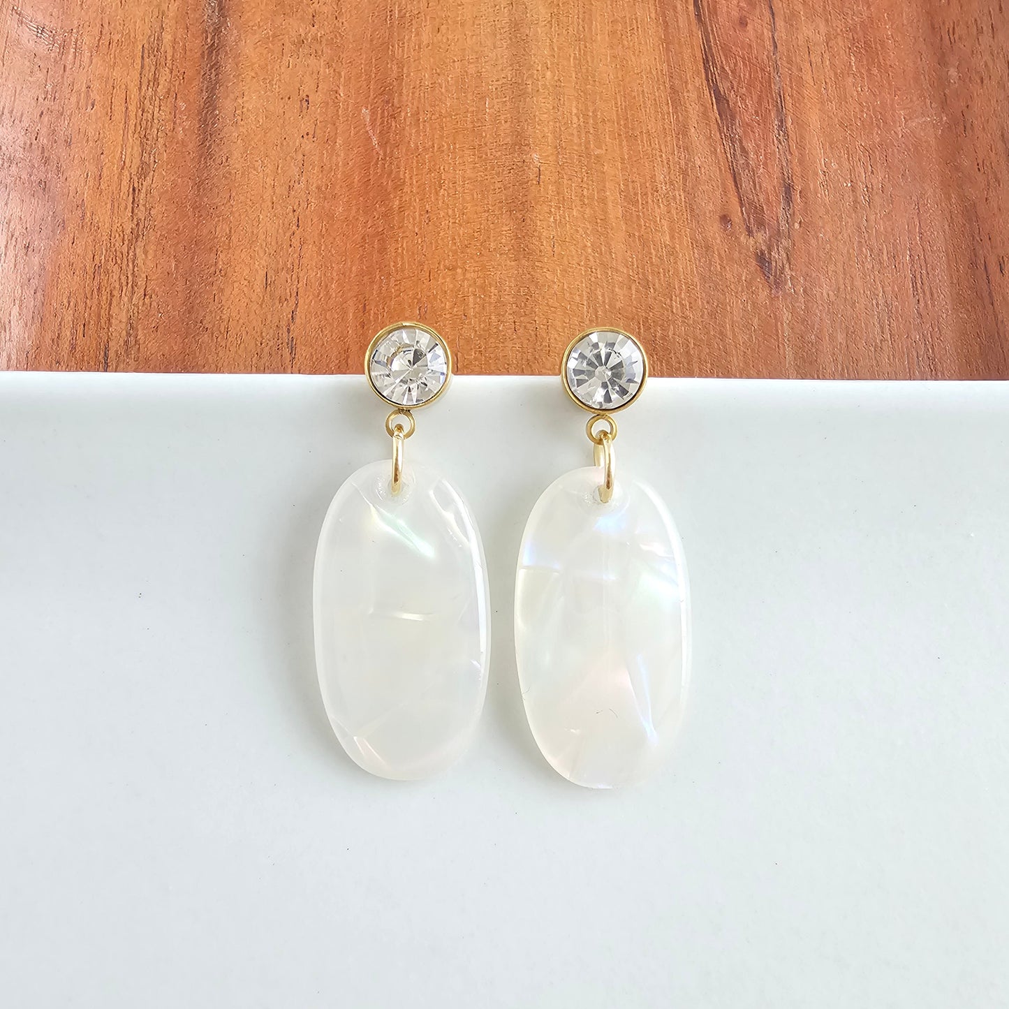 Lucy Earrings - Opalite